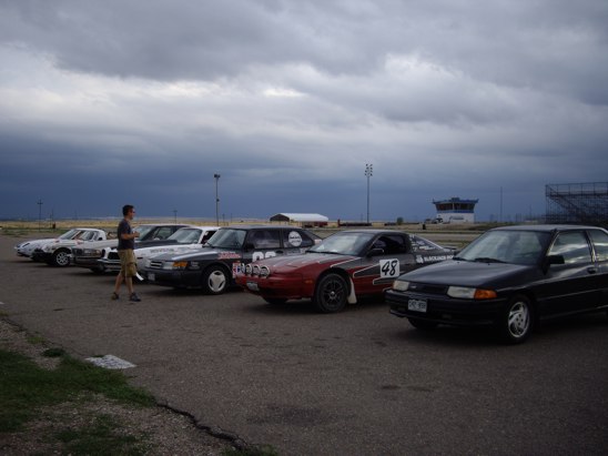 Lined up and ready to go