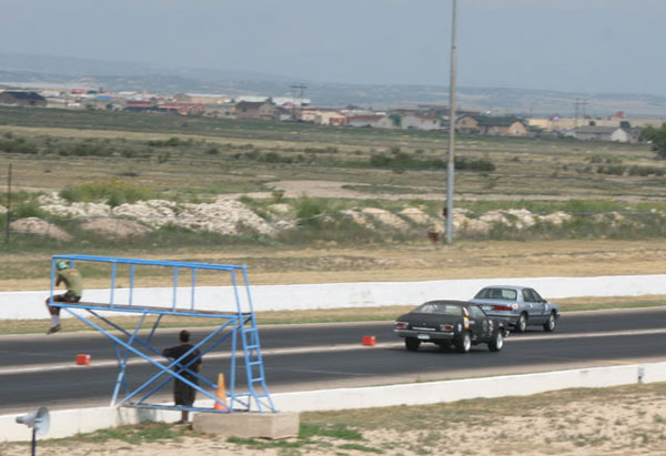 Ken Famous Racecar Guy Gasbarri in action against Chris Andrews